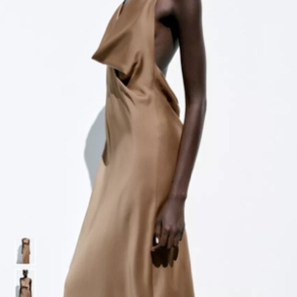 Halter Cowl-Back Dress - Picture 4 of 6